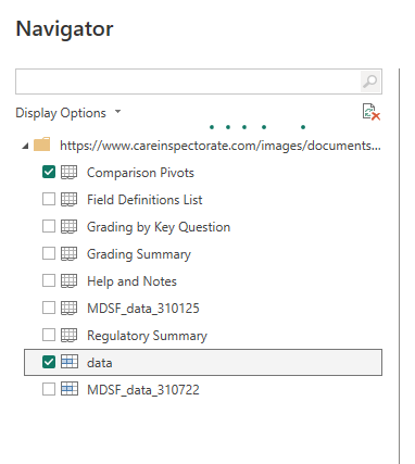 Load data and the Field Definitions List