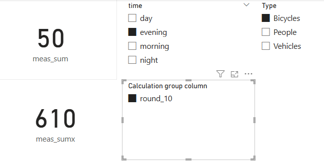 Round to nearest 10 via calculation group