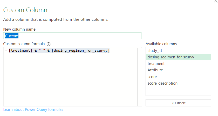 Add custom column