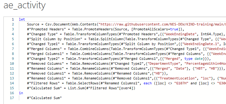 advanced editor view of PQM