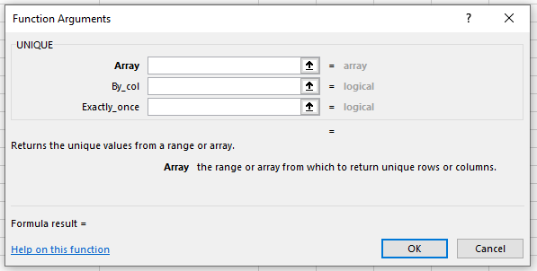 Function argument interface