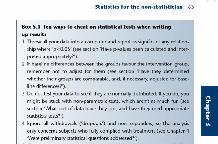 Greenhalgh’s ways to cheat