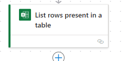 Add a List rows present in a table