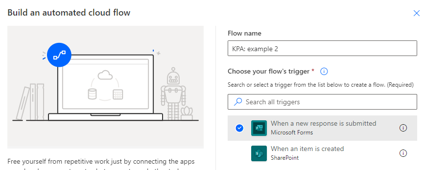 Build an automated cloud flow