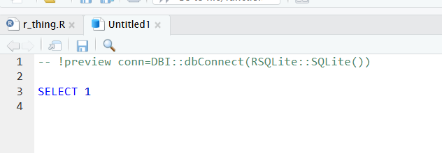 Pre-populated code in new SQL script