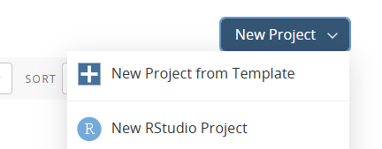 New Rstudio project