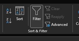 Remove filters