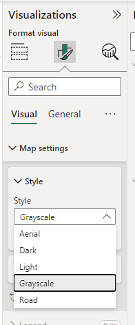 Greyscale map