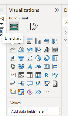 Expand the line chart to fit