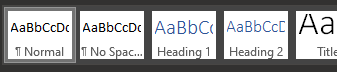 Word’s styles are a nice example of semantic markup