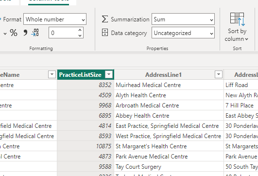 Change default summary