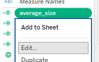 edit calculations