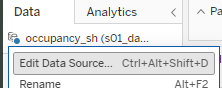 Edit Data Source